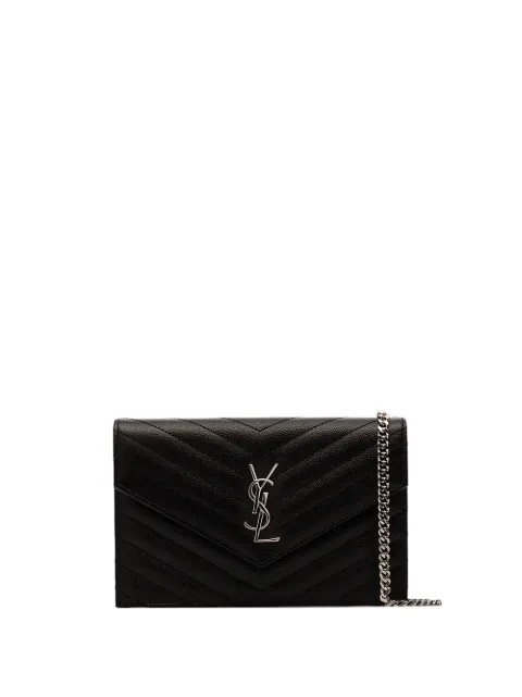 Saint Laurent Envelope Matelassé Clutch - Farfetch | Farfetch Global