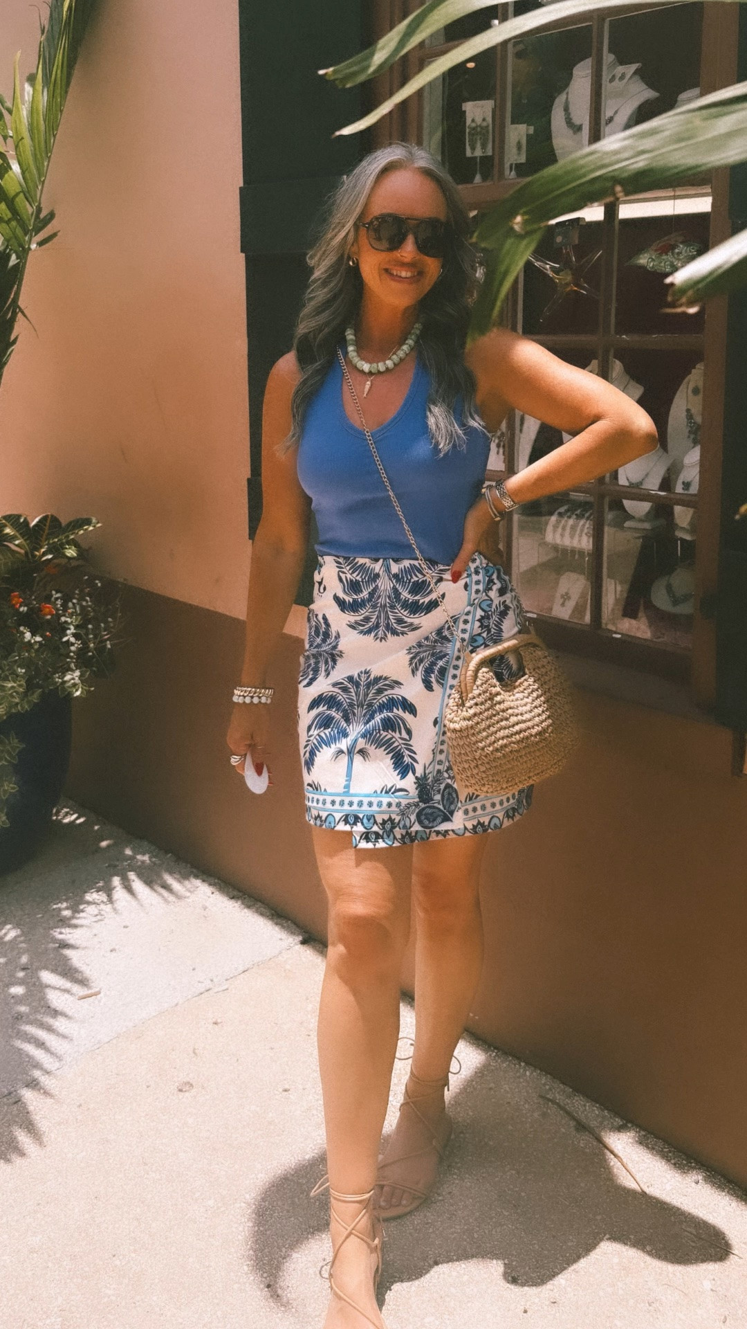 Perfect summer outfit especially if you’re heading to Florida! This is a true wrap skirt, I’m in a small in the skirt and the tank! The tank also has a built in bra! #summertravel #traveloutfit #summerlooks #summerootd #momstyle #vacation #wrapskirt #skirt

#LTKSeasonal #LTKOver40 #LTKTravel