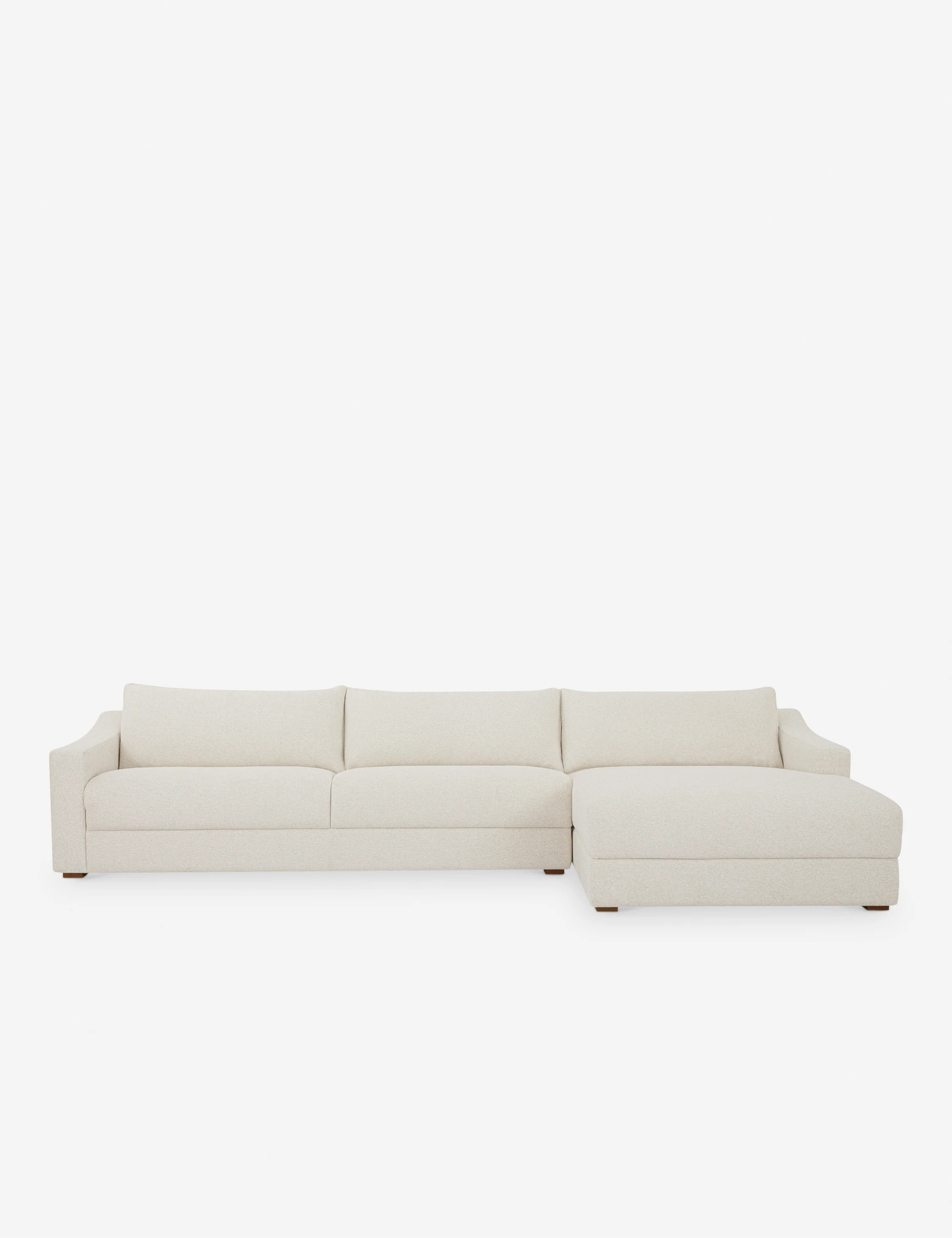 Jacques Sectional Sofa, Ivory | Lulu and Georgia 