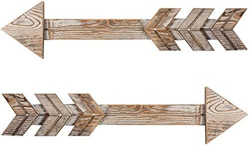 TIMEYARD Arrow Decor, Set of 2 Arrows, Rustic Wood Arrow Sign Wall Decor - Decorative Farmhouse H... | Amazon (US)