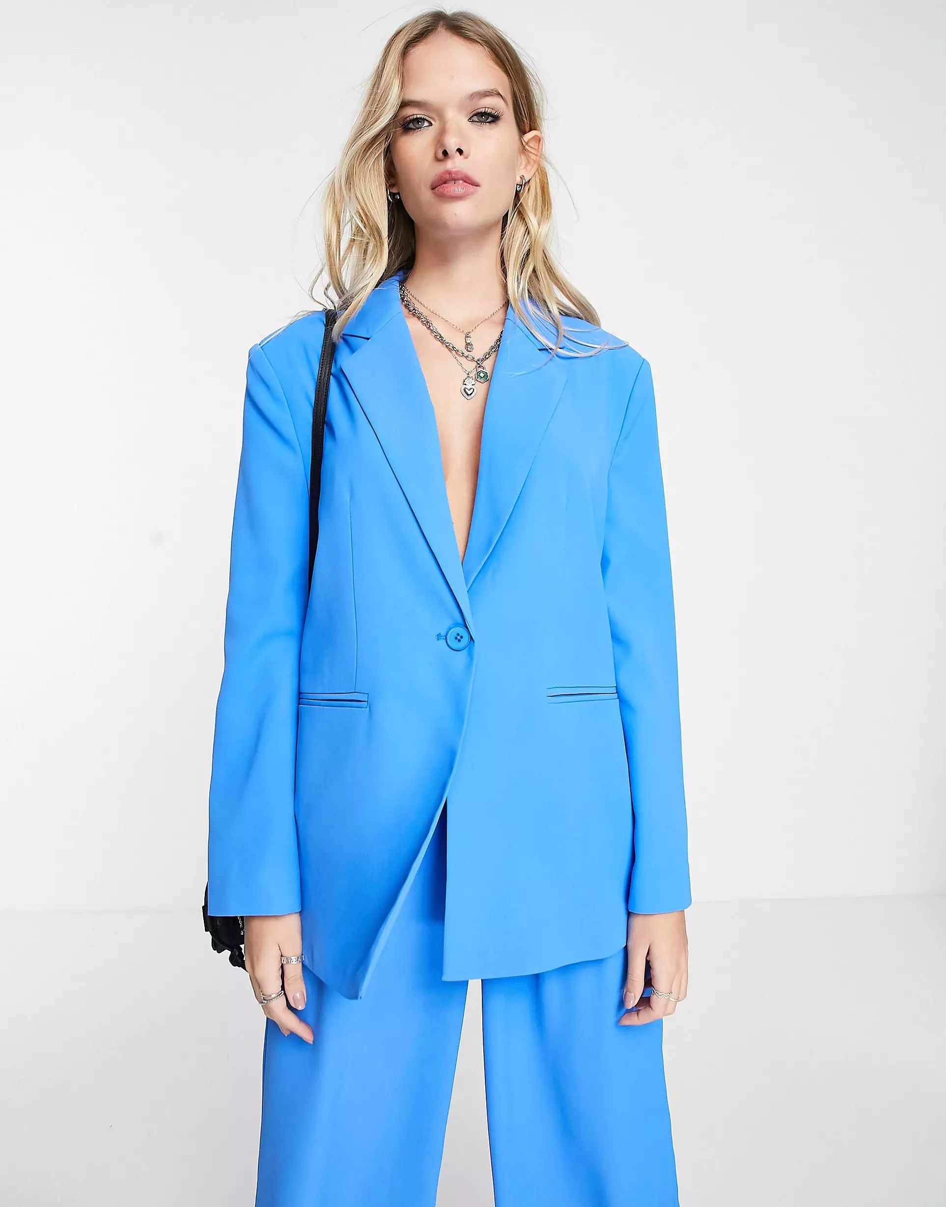 Reclaimed Vintage – Oversize-Blazer in leuchtendem Blau, Kombiteil | ASOS (Global)