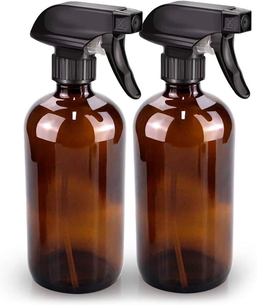 Glass Spray Bottle, Amber Bottle Set & Accessories for Non-toxic Window Cleaners Aromatherapy Fac... | Amazon (US)