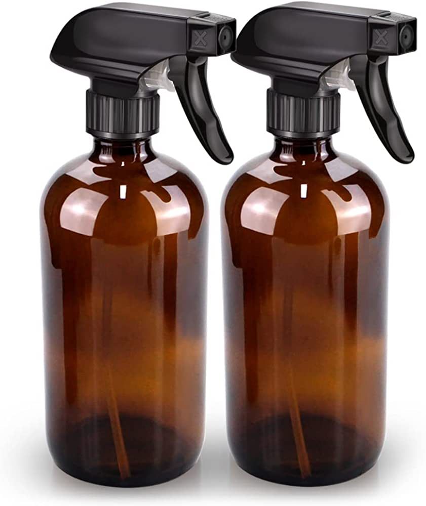 Bontip Glass Spray Bottle, Amber Bottle Set & Accessories for Non-toxic Window Cleaners Aromather... | Amazon (US)