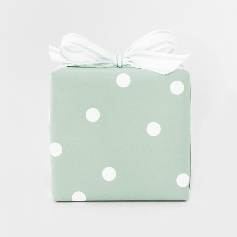 30 sq ft Polka Dots Gift Wrap Mint - Sugar Paper&#8482; + Target | Target