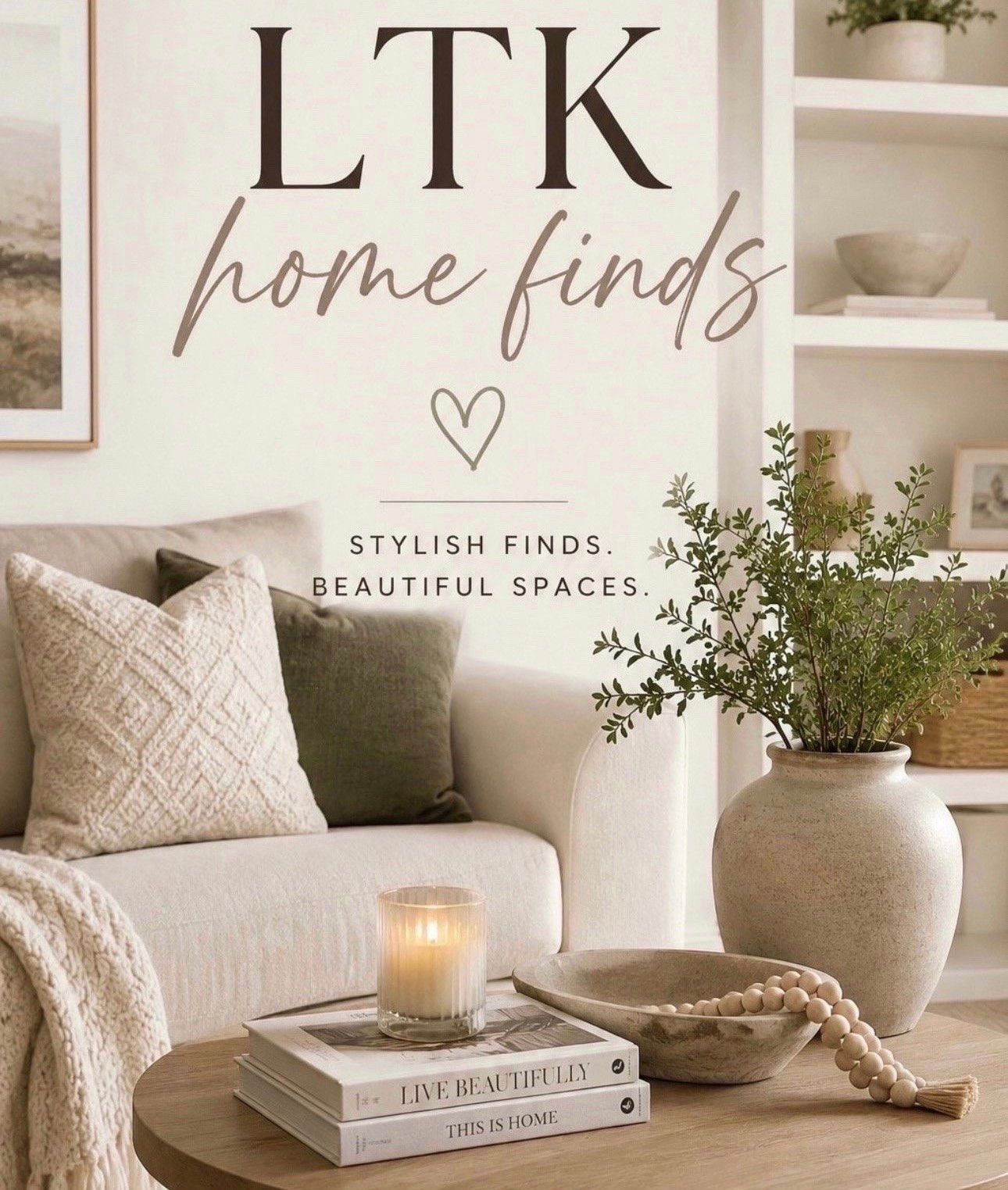 Neutral home finds that make your space feel cozy, clean, and elevated 🤍✨ From affordable decor to everyday essentials, these are the pieces currently making our house feel more like home.

#LTKHome #LTKSaleAlert