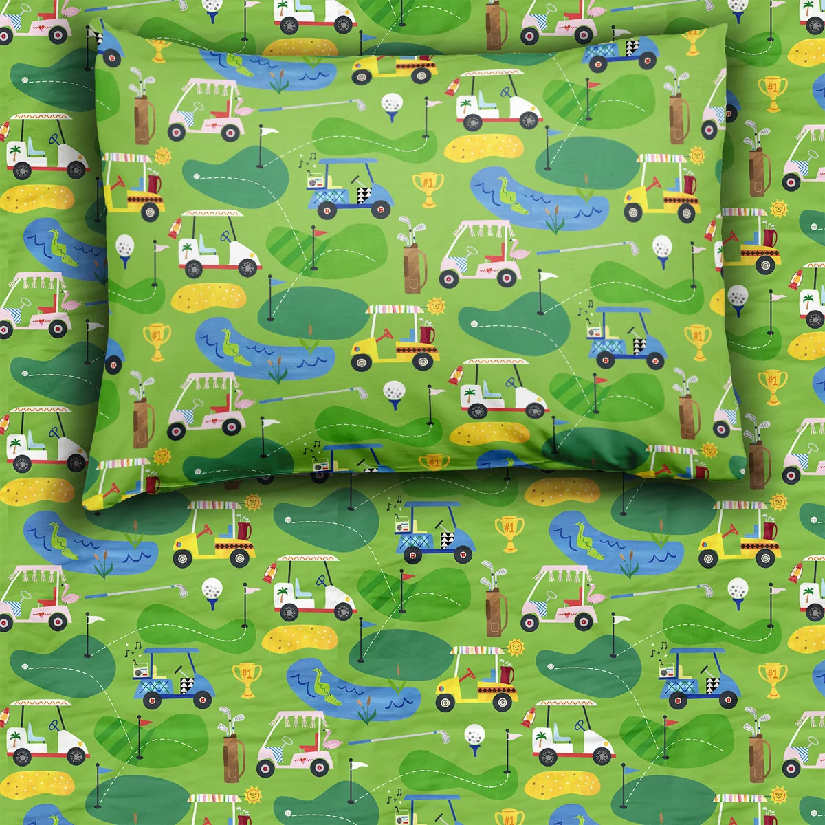Fairway Fun Twin Sheet Set | Little Sleepies