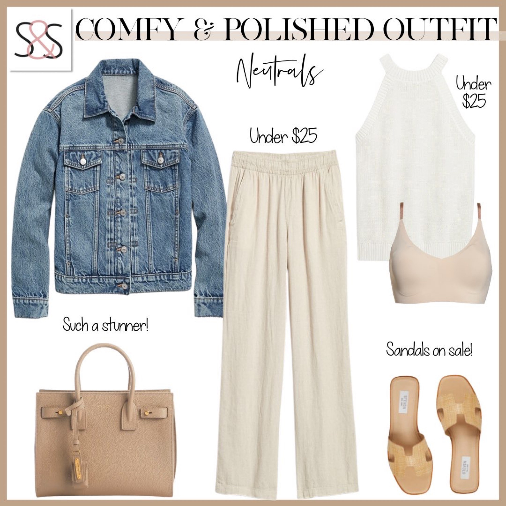 Perfect spring outfit for Easter or vacation with white linen pants and Jean jacket

#LTKsalealert #LTKstyletip #LTKSeasonal