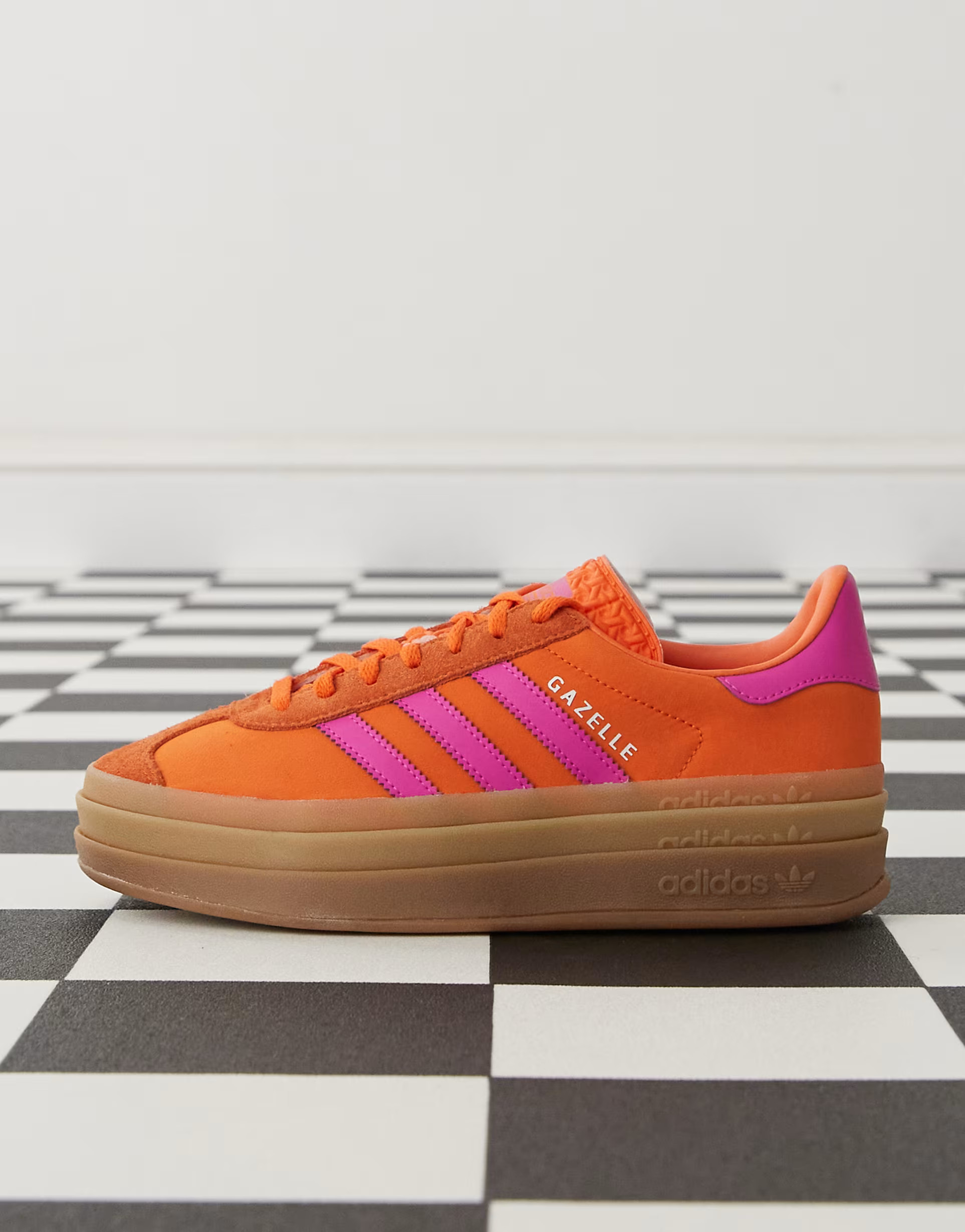 adidas Originals Gazelle Bold platform trainers in orange and pink | ASOS | ASOS (Global)