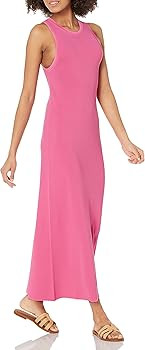 The Drop Women's Gabriela High Neck Cut-In A-Line Side Slit Maxi Sweater Dress | Amazon (US)