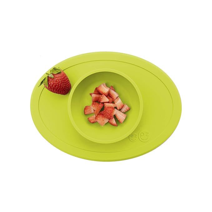 ezpz Tiny Bowl - 100% Silicone Suction Bowl with Built-in Placemat for First Foods + Baby Led Wea... | Amazon (US)