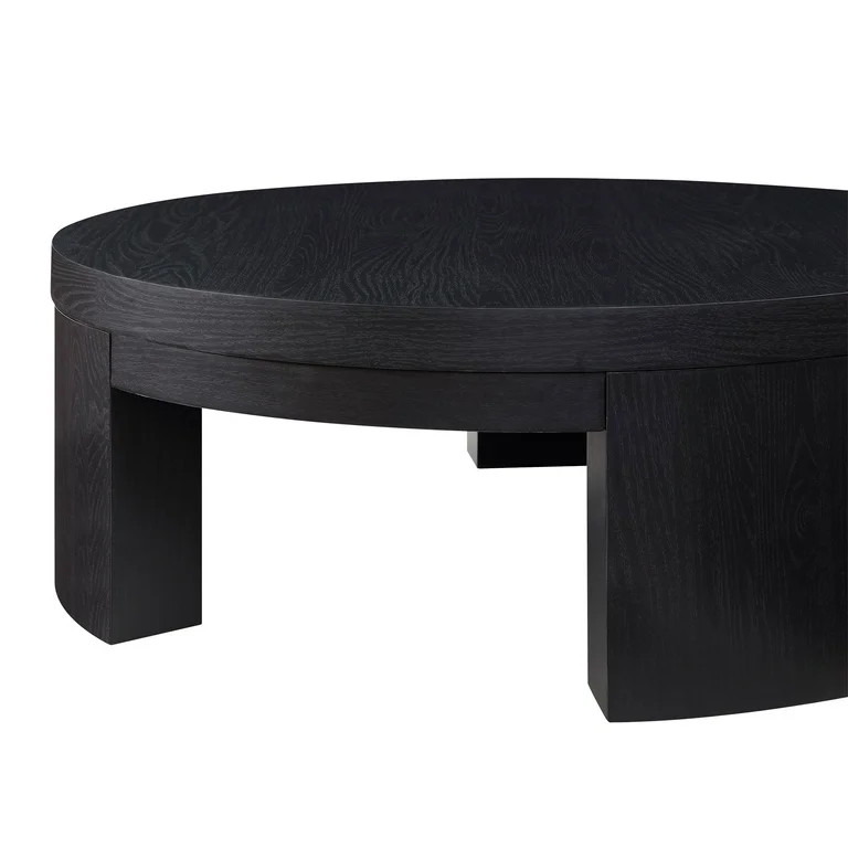 Beautiful Mod Round Coffee Table by Drew Barrymore, Black Finish - Walmart.com | Walmart (US)