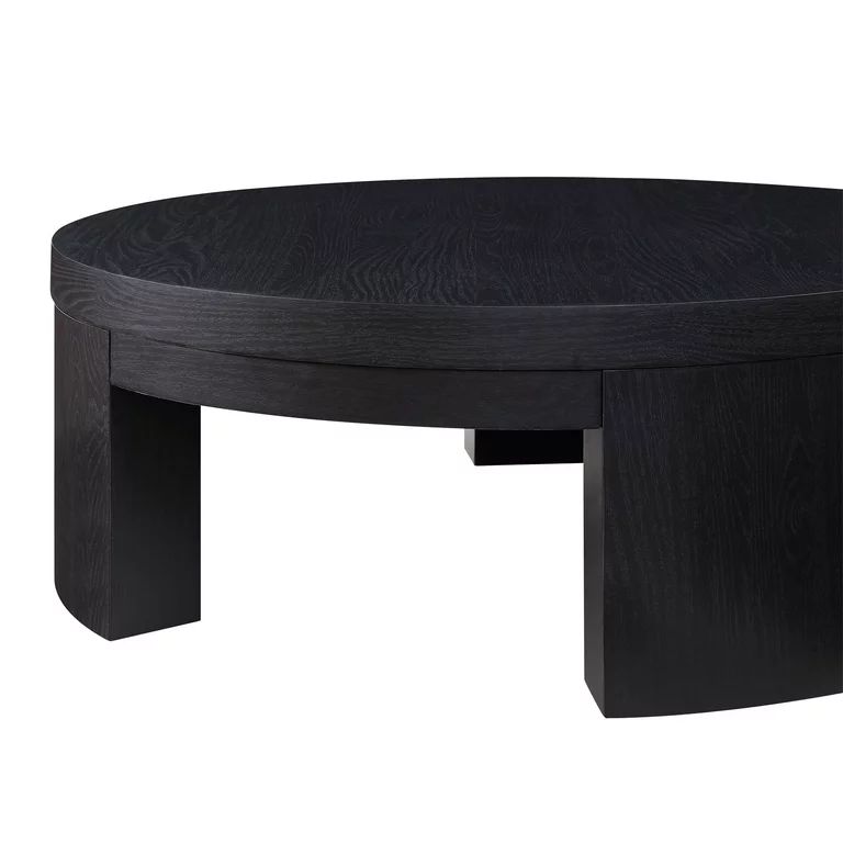 Beautiful Mod Round Coffee Table by Drew Barrymore, Black Finish | Walmart (US)