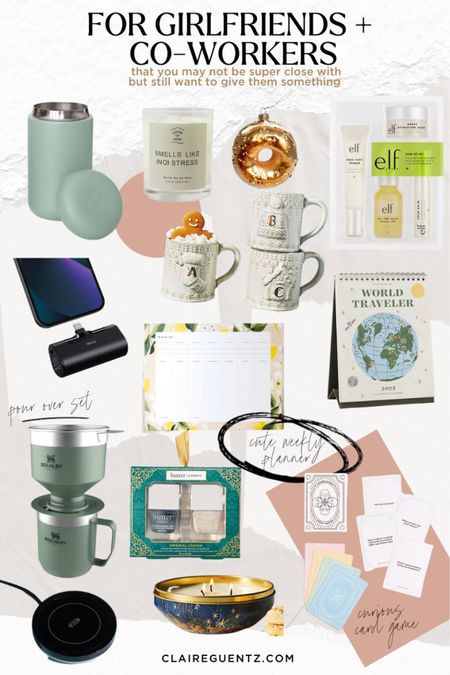 Gift Guide, gifts for coworkers, gifts for bosses, small gifts. Weekly planner from oneandonlypaper.com + additional gift ideas linked below 

#LTKunder50 #LTKsalealert #LTKGiftGuide