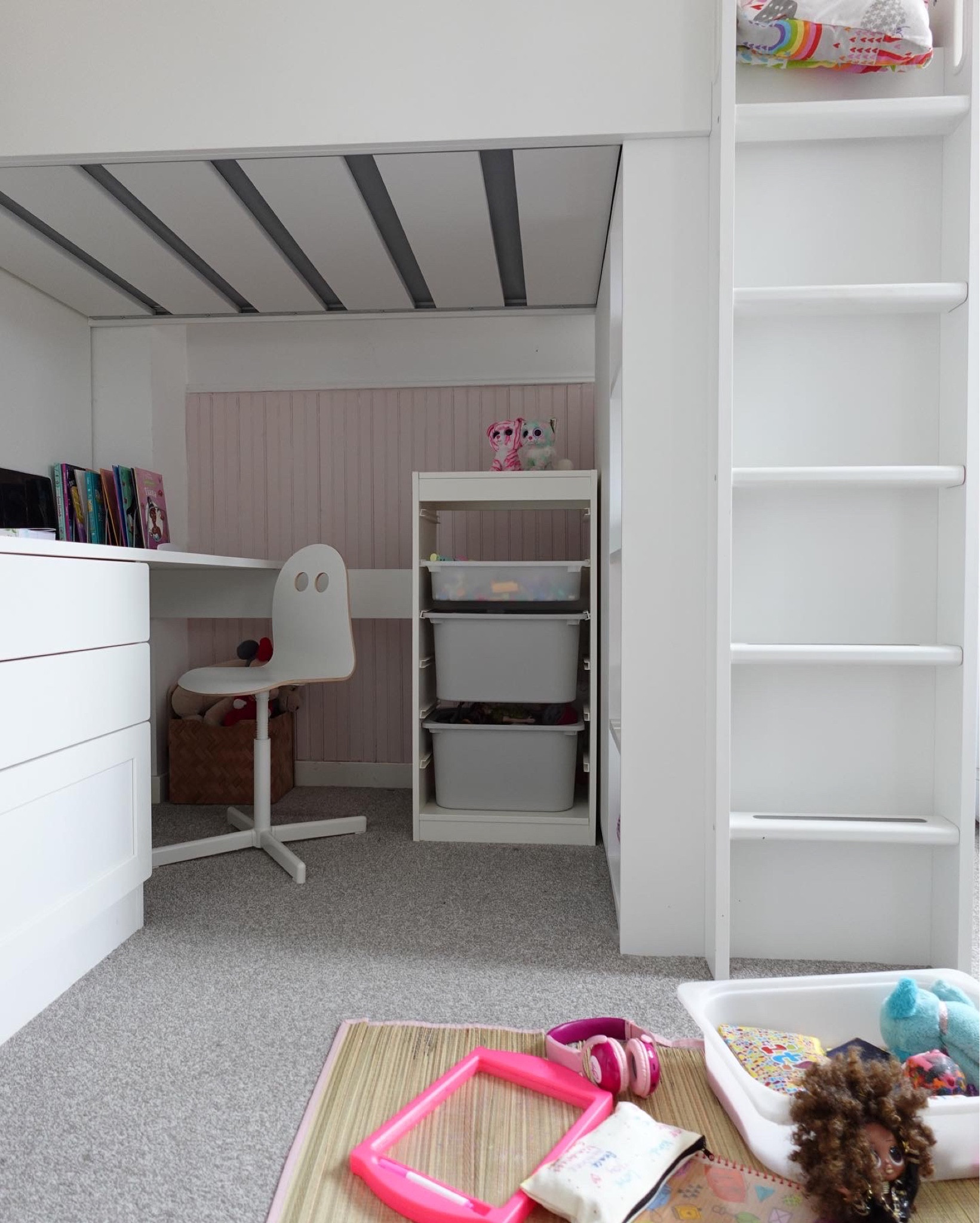 Ikea high sleeper bed with endless storage options for the kids room 
#kidsbedroom


#LTKkids #LTKhome #LTKBacktoSchool