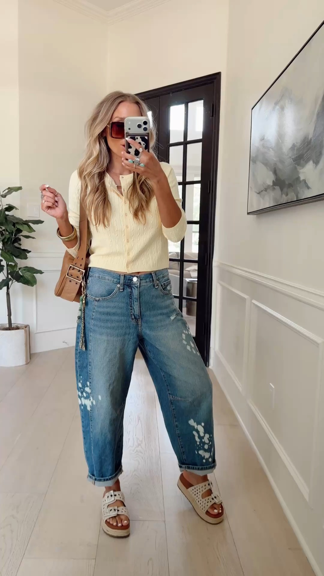 Walmart WINNERS 🥇 that quite literally look name brand! The cable knit cardi is such a big trend rn. These jeans have been a bestseller for multiple weeks in a row now!

I’m wearing my tts (small / 4) with the pants, I would size down if you’re in between sizes.

5’5” // 120 ish lbs

#LTKootd #LTKmorningroutine #LTKmomlife