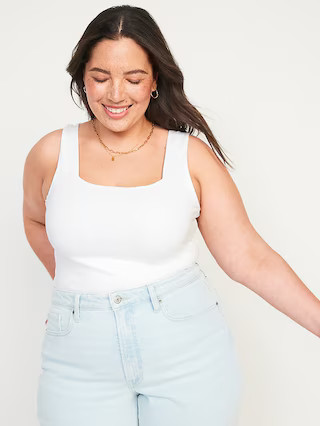 Square-Neck Tank Top Bodysuit | Old Navy (US)
