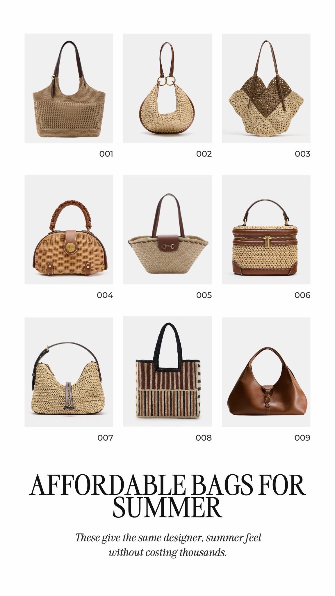Affordable bags for summer!