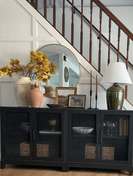 Console styling,
Fall console styling, sideboard styling, fall home decor, neutral home decor, neutral styling, terracotta pots, studio McGee decor, vintage modern decor, styling ideas, home styling 

#LTKstyletip #LTKFind #LTKhome