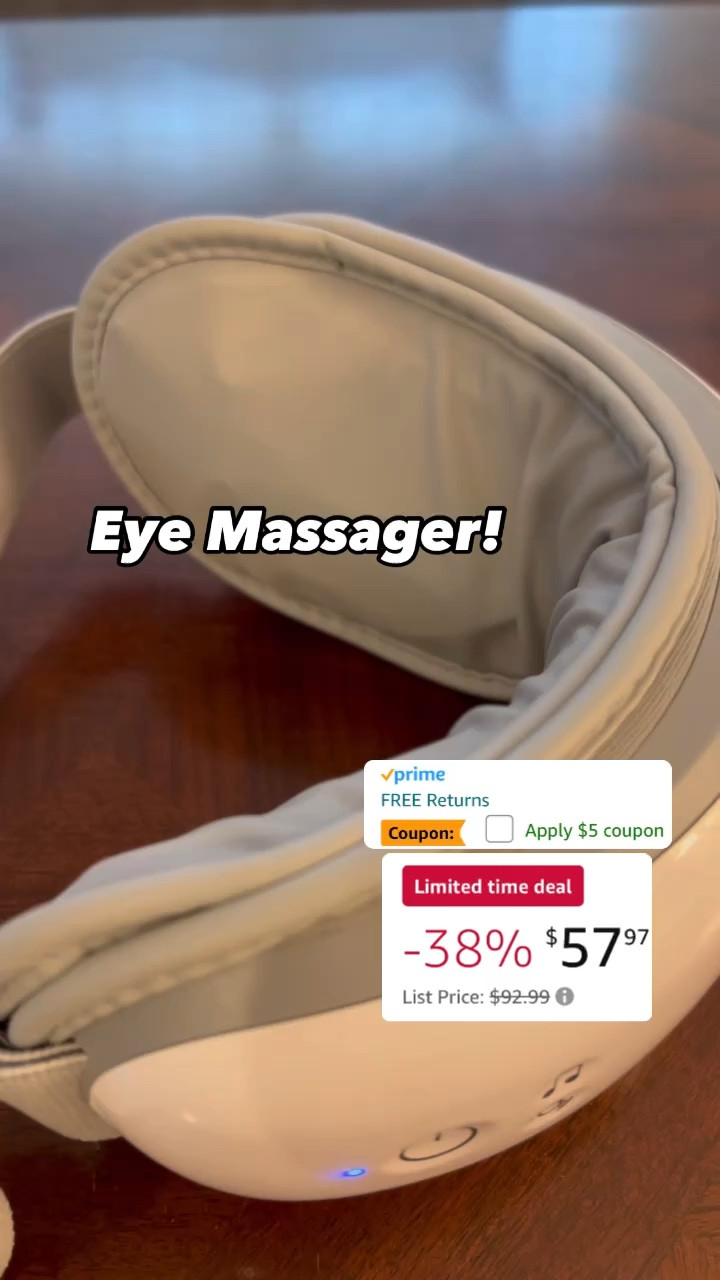 Limited time deal! My favorite eye massager. Amazon find. Great gift idea for almost anyone!

#LTKxPrimeDay #LTKFindsUnder100 #LTKBeauty