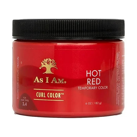 As I Am Curl Color™ Temporary Color Gel Damage-Free - Hot Red, Unisex, 6 fl oz. | Walmart (US)