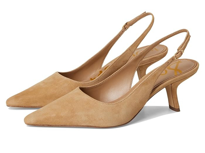 Sam Edelman Bianka Sling Slingback Shoes Women's Dress Sandals Spiced Pecan : 8.5 M, Synthetic | Zappos.com