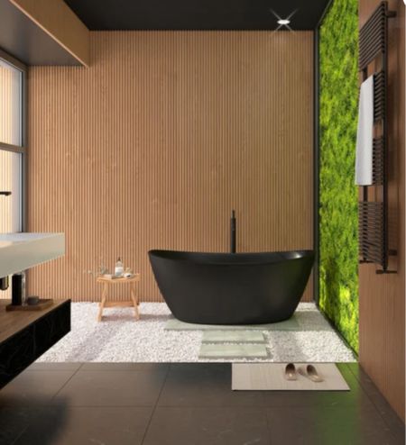 Freestanding Bathtub in Black - Tap below to shop | Follow for more! Xx

#LTKHome #LTKStyleTip