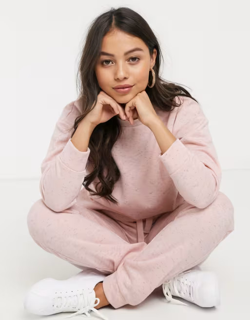 ASOS DESIGN Petite lounge sweat & jogger set | ASOS US