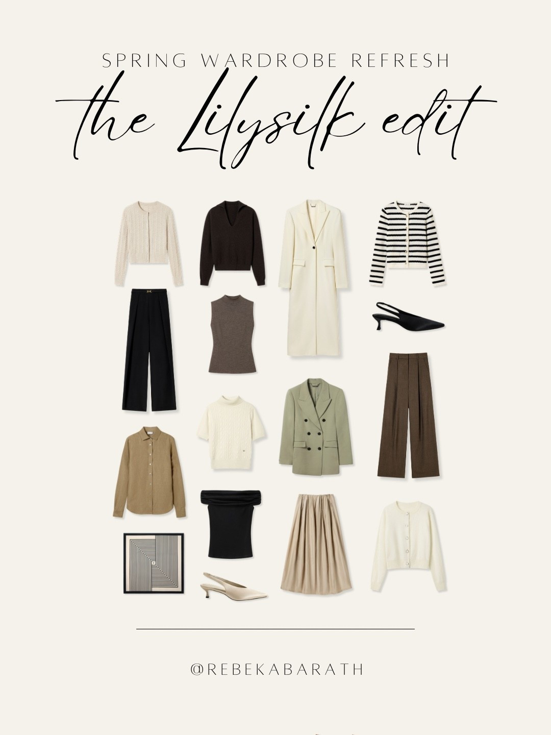 spring wardrobe refresh // the Lilysilk edit

spring fashion | spring style | wearable wardrobe 

#LTKootd #LTKSeasonal #LTKWorkwear