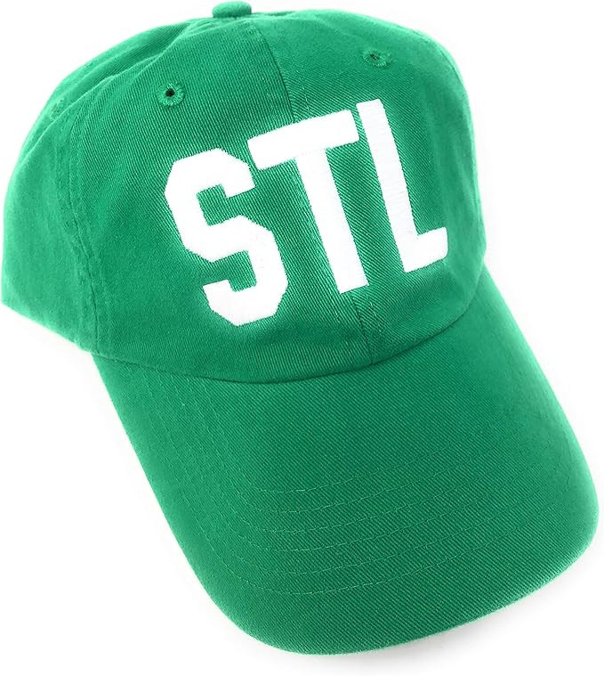 Custom Embroidered STL Lambert St Louis International Airport Code Baseball Hat (Kelly Green) | Amazon (US)