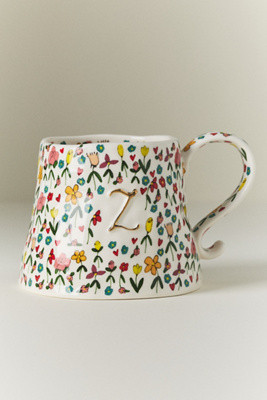 The Mud Fairy Stoneware Monogram Mug | Anthropologie (UK)