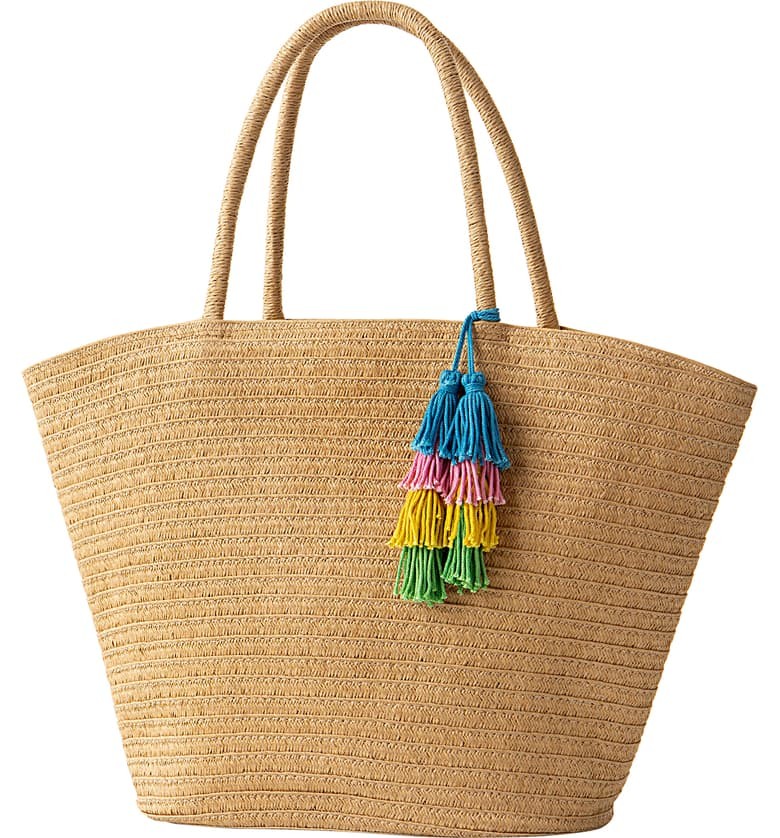 Monogram Straw Tote | Nordstrom