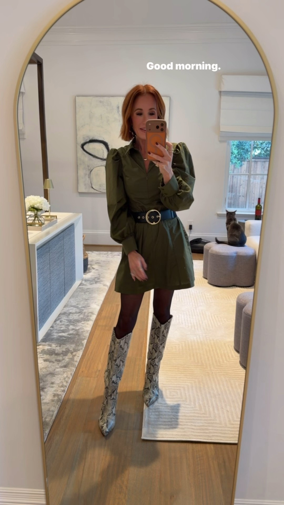 Morning news look 🤍 Wearing my new Avara mini (so cute for fall!), paired with my go-to Target belt and these tall Schutz boots that always make an outfit feel intentional. Linking everything + a few similar styles for good measure.

#LTKootd #LTKHoliday #LTKPetite