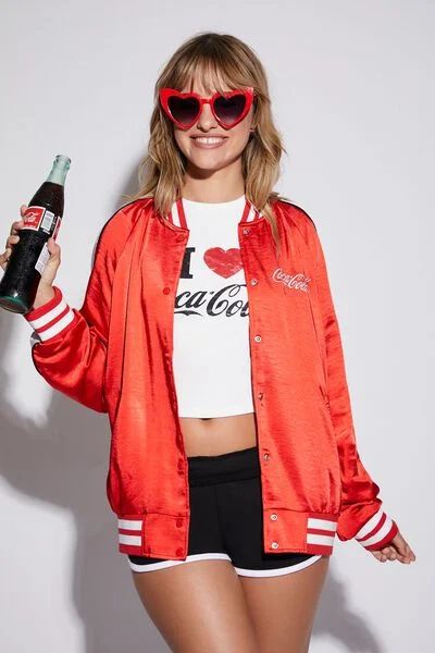 Satin Coca-Cola Souvenir Jacket | Forever 21