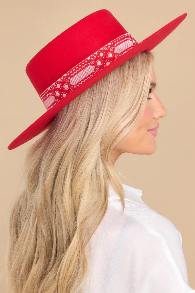 Sierra Ruby Hat | Red Dress 