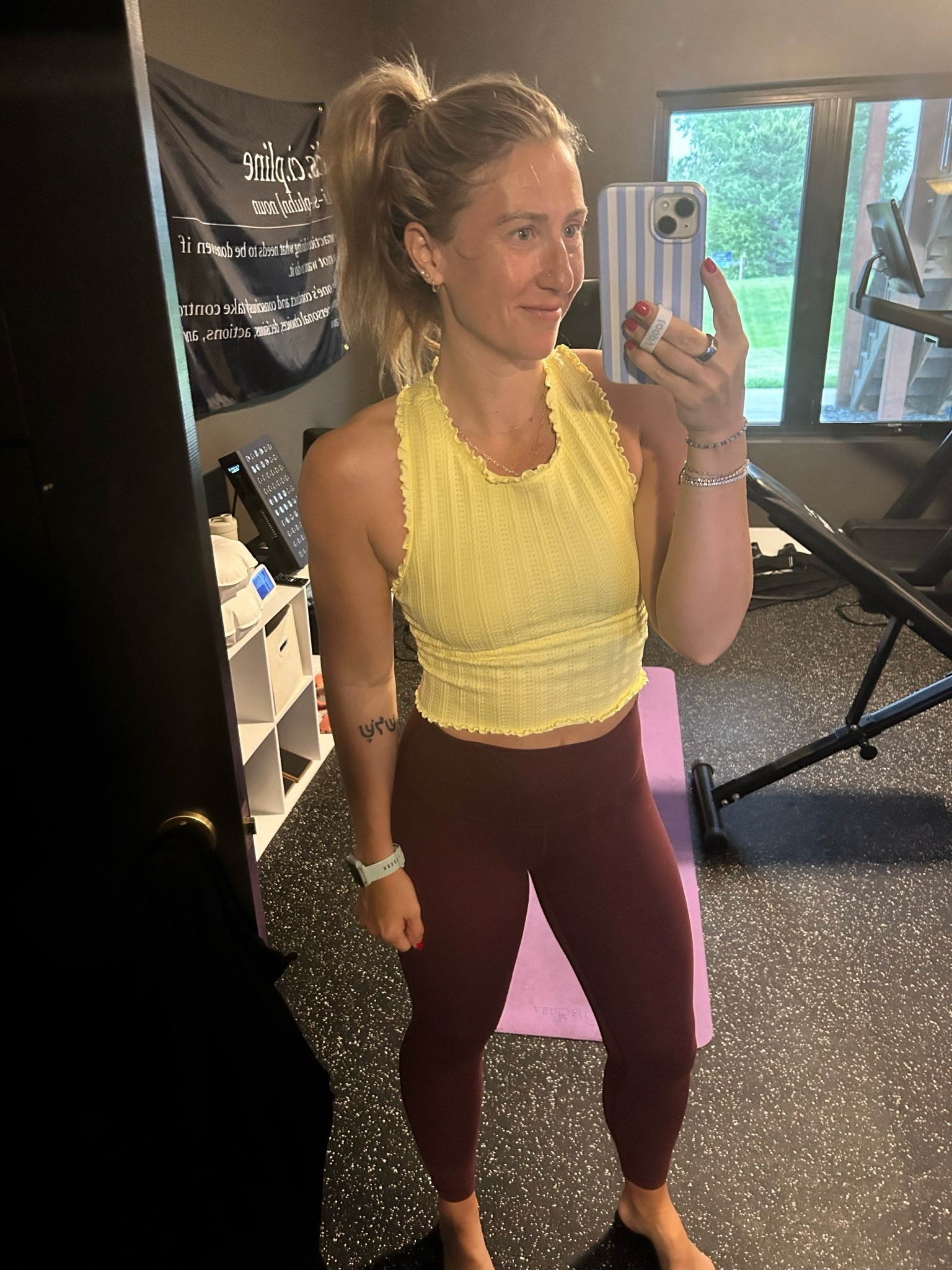 This cutie little crop from @Target was great for arm day! Wearing a small. @lululemon leggings are a size 4, 25” length.

#LTKmorningroutine #LTKfitnessgoals #LTKActive