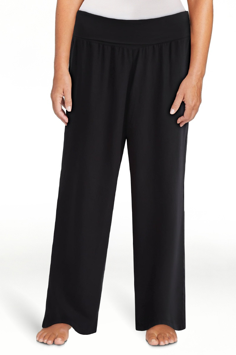 No Boundaries Foldover Beach Pants, 29.5" Inseam, Women's | Walmart (US)