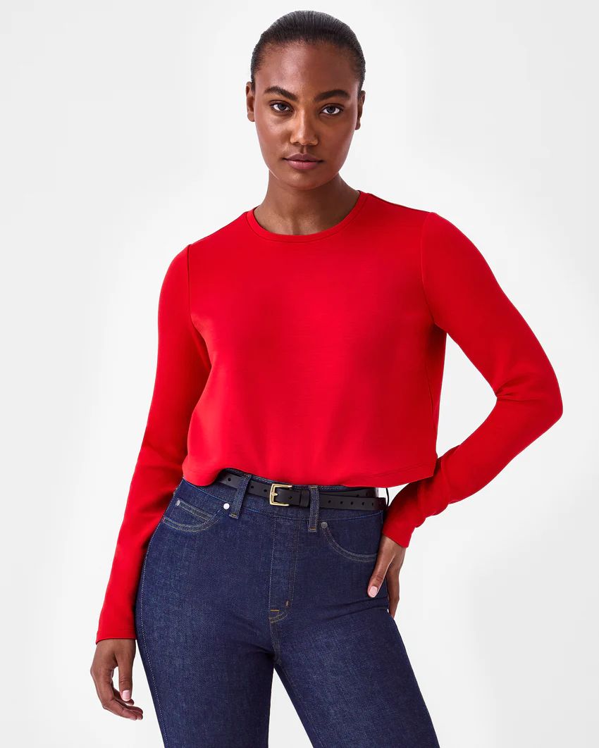 AirEssentials Cropped Long Sleeve Top | Spanx