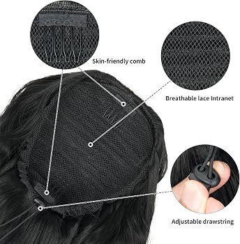 26 inch Black Ponytail Extension, Drawstring Ponytail for Women, Long Wavy Pony Tails Hair Extens... | Amazon (US)