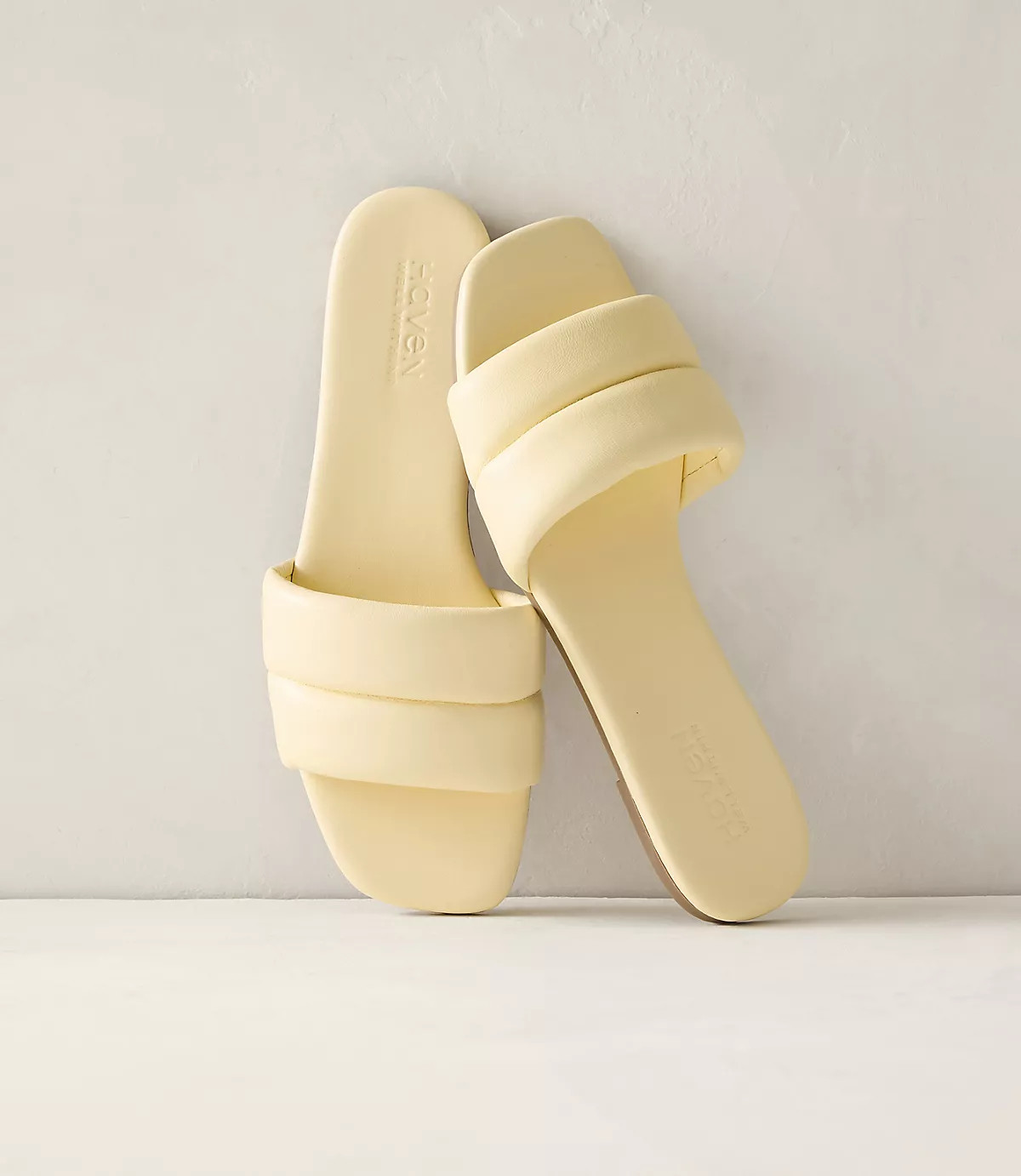 Haven Well Within Quilted Leather Slides | LOFT