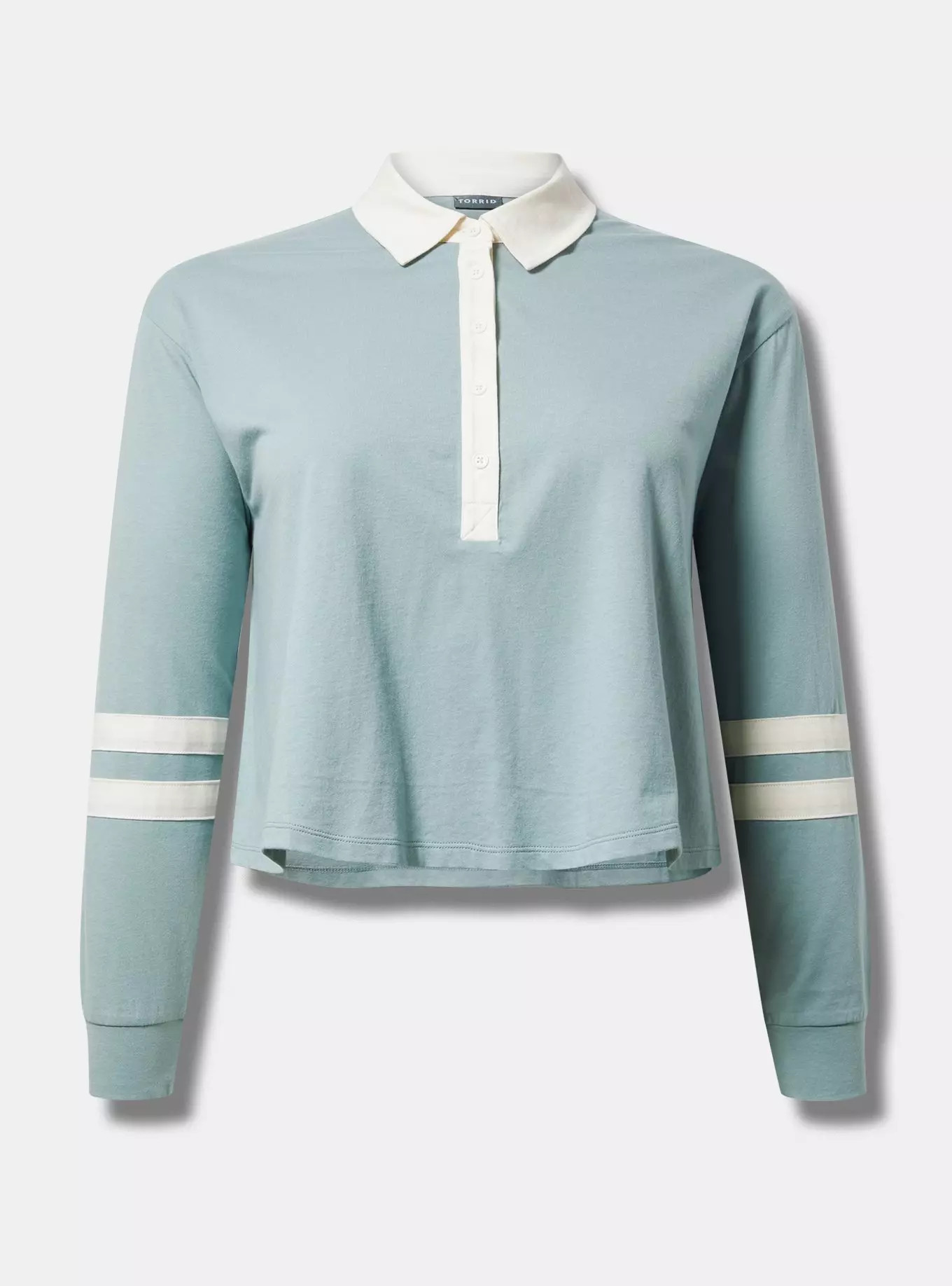 Rugby V-Neck Crop Top | Torrid (US & Canada)