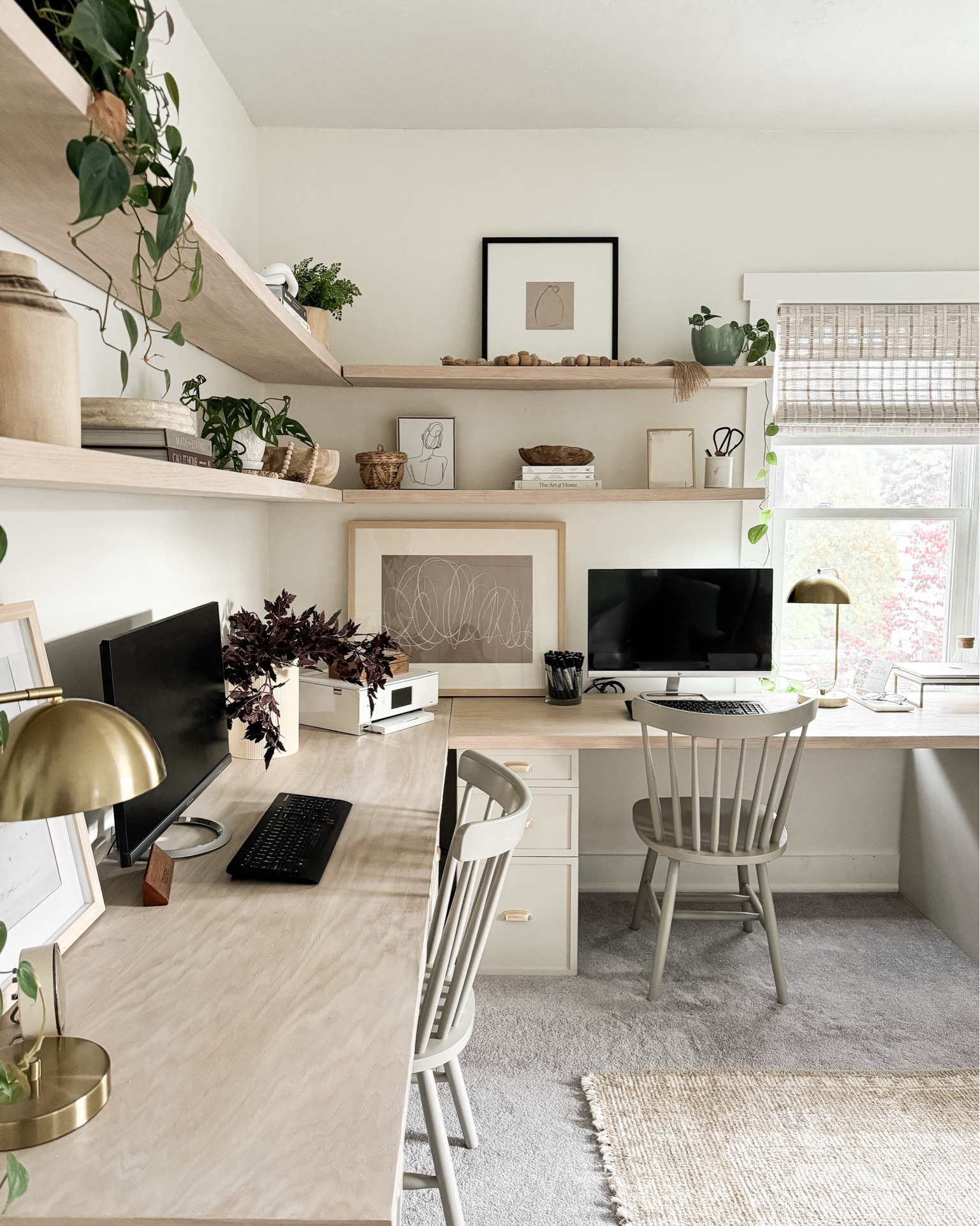 It’s a home office for two, guest room, and home gym all in one!

#LTKHome