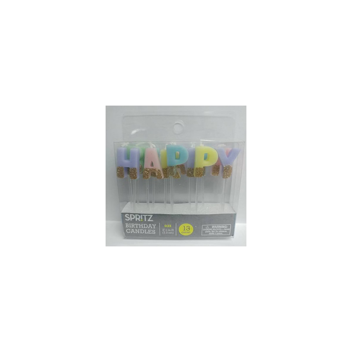 Happy Birthday Pick Candles with Glitter - Spritz™ | Target