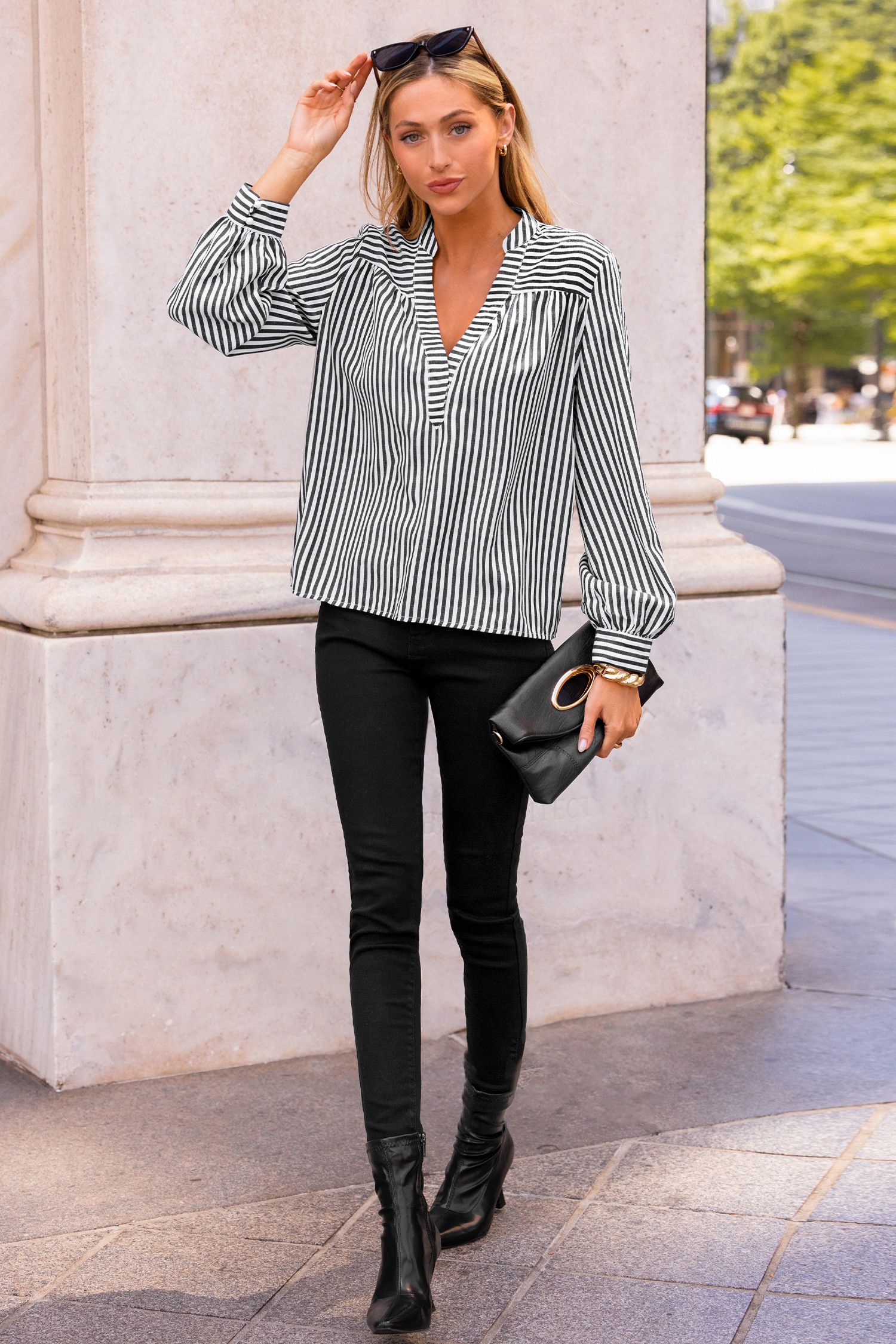 Boss Moves Striped Shirt | Cupshe US