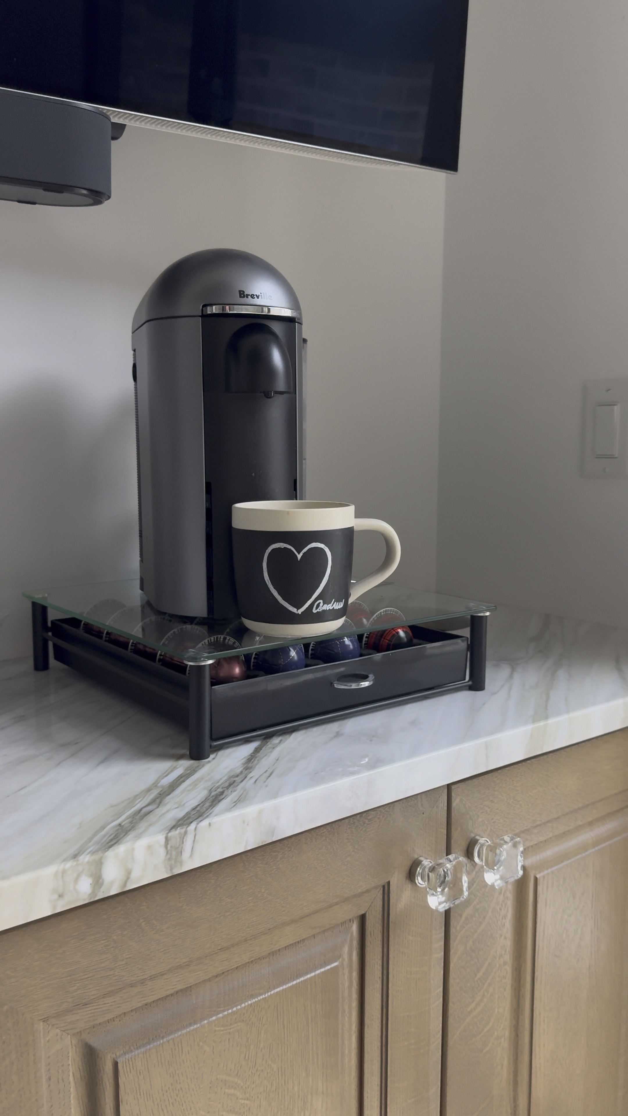 One of our most used and favorite features in our sitting room…Breville espresso. Even better with the milk frother! 

Bonus: comes with bags labeled and ready to ship--pods back to recycle! 

#Coffee #Espresso 

#LTKHome