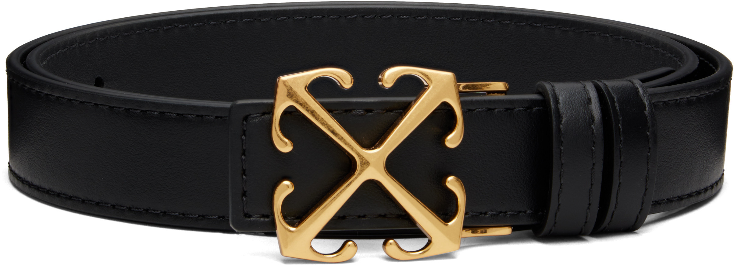 Off-White Black Arrow Quote 25 Belt | SSENSE