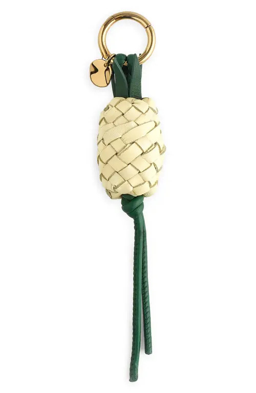 Madewell Woven Pineapple Leather Bag Charm in Pale Pineapple Multi at Nordstrom | Nordstrom