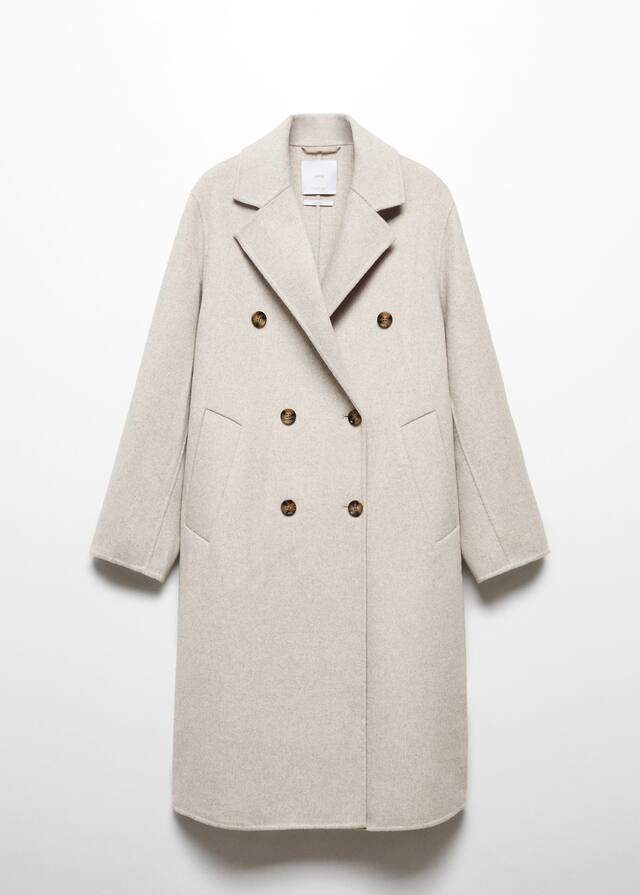 Wool double-breasted coat -  Women | Mango USA | MANGO (US)