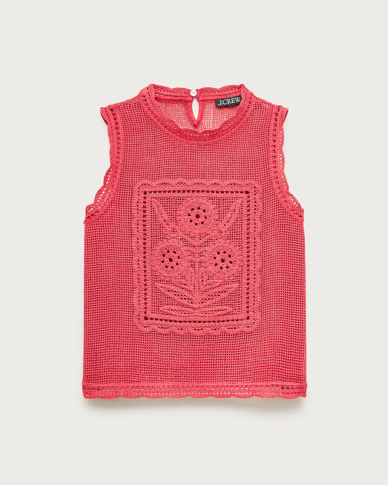 Crochet floral tank top | J. Crew US