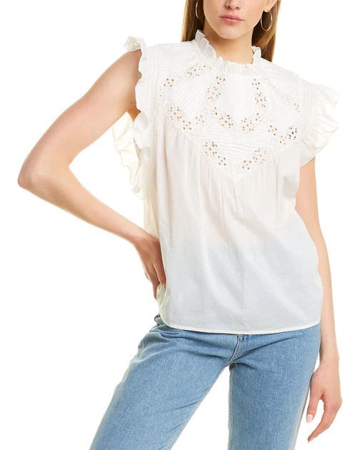 ba&sh Wood Blouse | Shop Premium Outlets