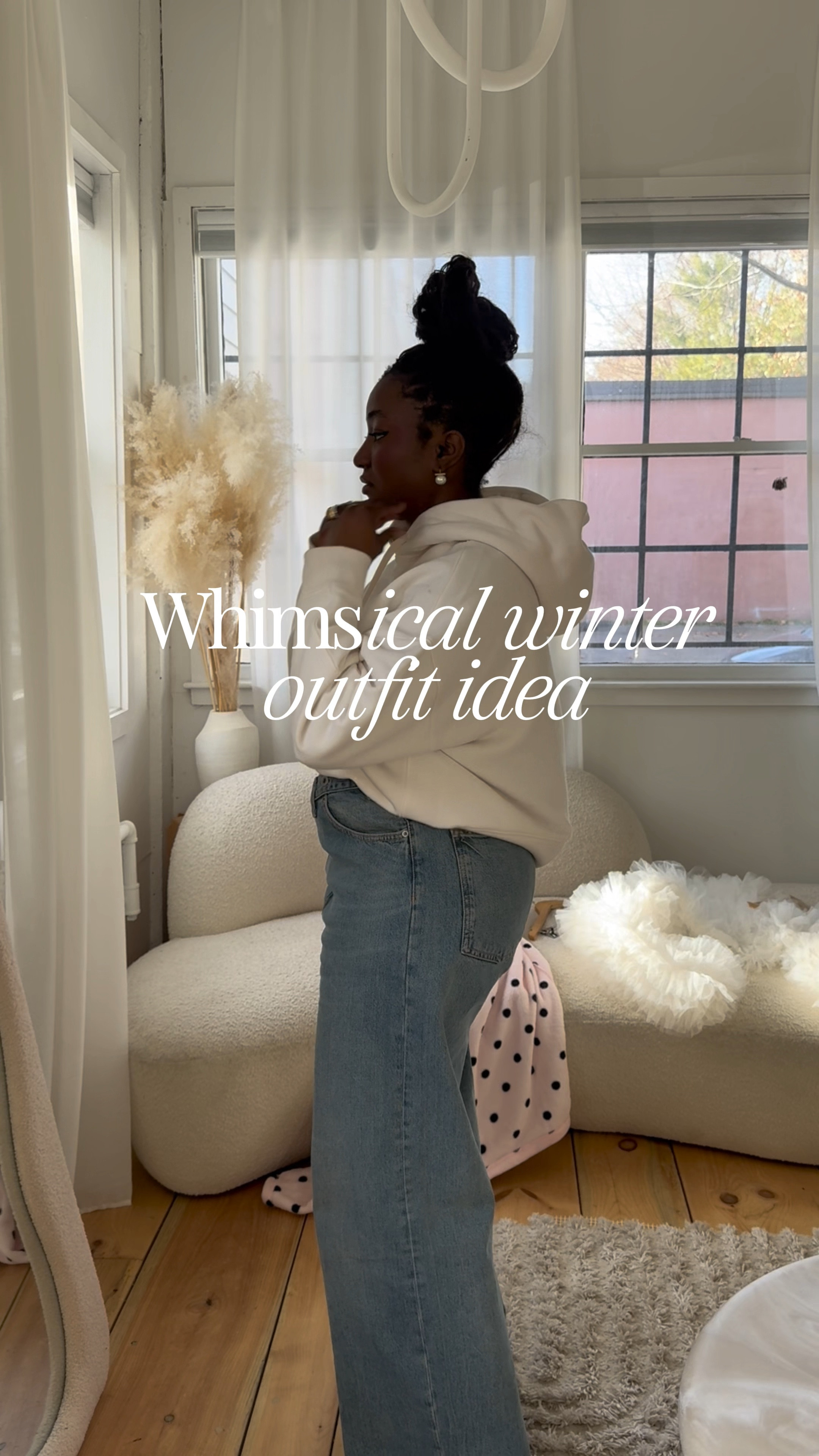 Whimsical winter outfit idea! It’s so easy to layer pieces during the winter. I paired my ever lane sweater with this fun ruffle jacket from Nordstrom and it slayed! I’m also Loving these asymmetrical jeans from Zara. Everything’s linked below. #winteroutfits #zarafinds

#LTKMidsize #LTKootd